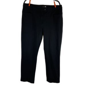 Betabrand Pants XL Black Straight Leg Cuffed